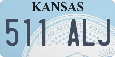 KS license plate 511ALJ