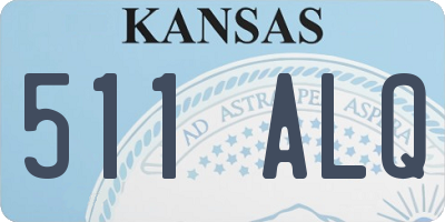 KS license plate 511ALQ