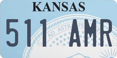 KS license plate 511AMR