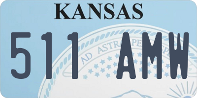 KS license plate 511AMW