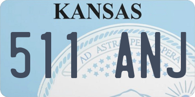 KS license plate 511ANJ