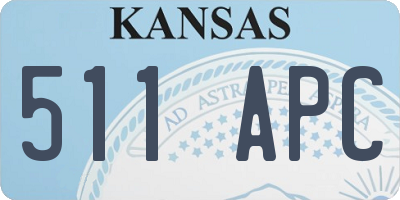 KS license plate 511APC