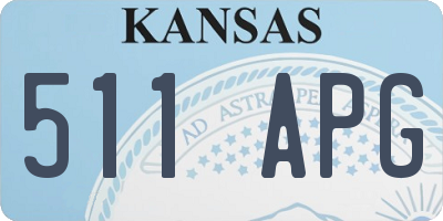 KS license plate 511APG