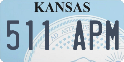KS license plate 511APM