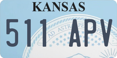 KS license plate 511APV