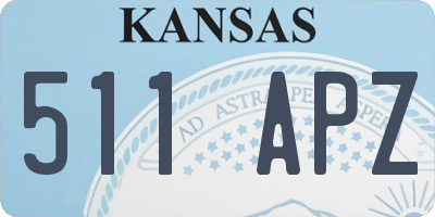 KS license plate 511APZ