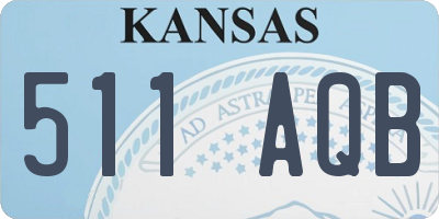 KS license plate 511AQB