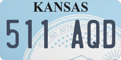 KS license plate 511AQD