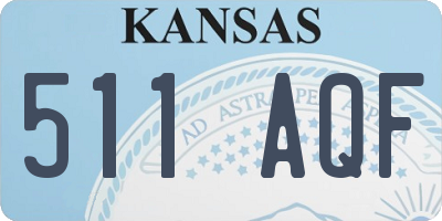 KS license plate 511AQF