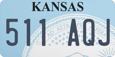 KS license plate 511AQJ