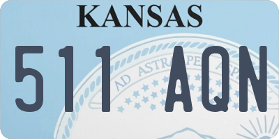 KS license plate 511AQN
