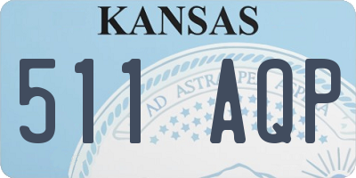 KS license plate 511AQP