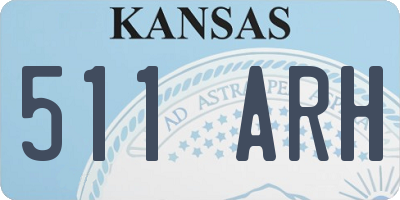 KS license plate 511ARH