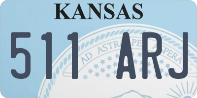KS license plate 511ARJ
