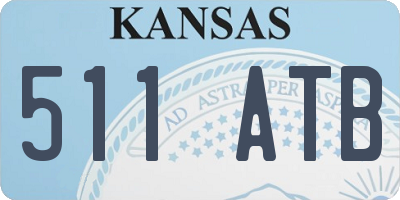 KS license plate 511ATB