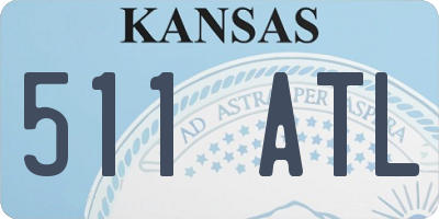 KS license plate 511ATL