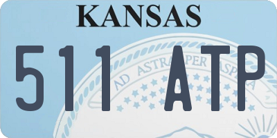 KS license plate 511ATP