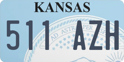 KS license plate 511AZH