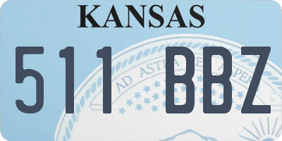 KS license plate 511BBZ