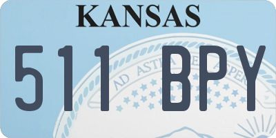 KS license plate 511BPY