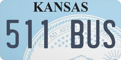 KS license plate 511BUS