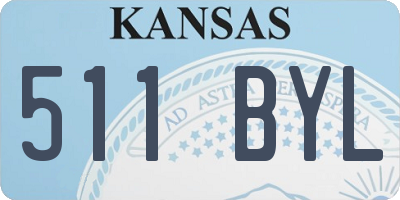 KS license plate 511BYL