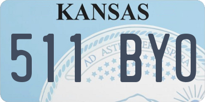 KS license plate 511BYO