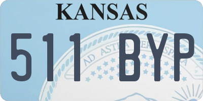 KS license plate 511BYP
