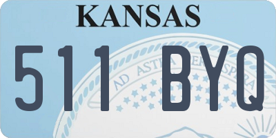 KS license plate 511BYQ