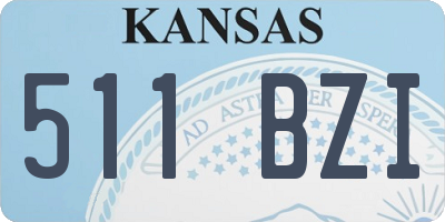 KS license plate 511BZI