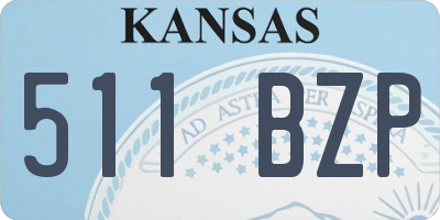 KS license plate 511BZP