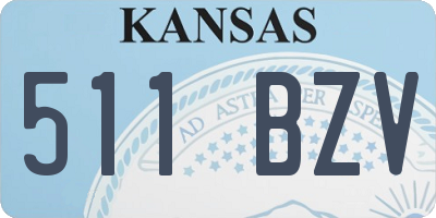 KS license plate 511BZV