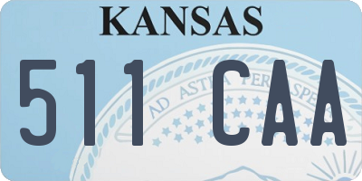 KS license plate 511CAA