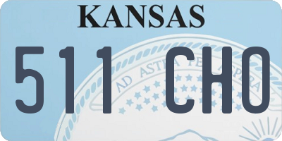 KS license plate 511CHO