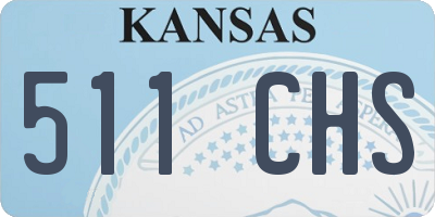 KS license plate 511CHS