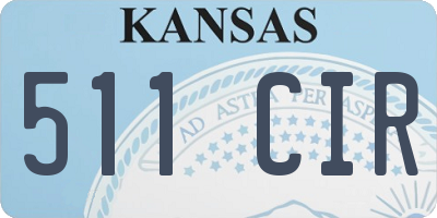 KS license plate 511CIR