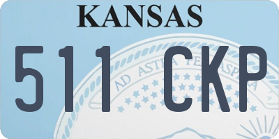 KS license plate 511CKP