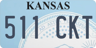 KS license plate 511CKT