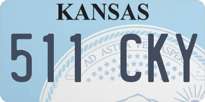 KS license plate 511CKY
