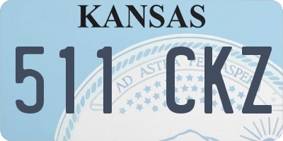 KS license plate 511CKZ