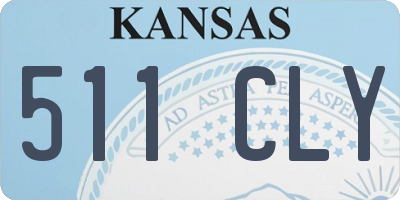 KS license plate 511CLY
