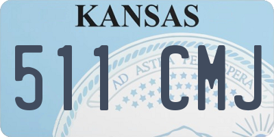KS license plate 511CMJ