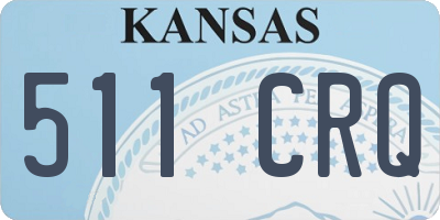 KS license plate 511CRQ