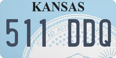 KS license plate 511DDQ