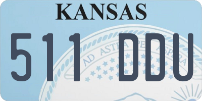 KS license plate 511DDU