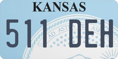 KS license plate 511DEH