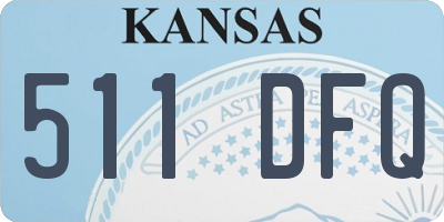 KS license plate 511DFQ