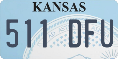 KS license plate 511DFU