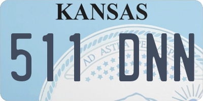KS license plate 511DNN