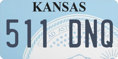 KS license plate 511DNQ